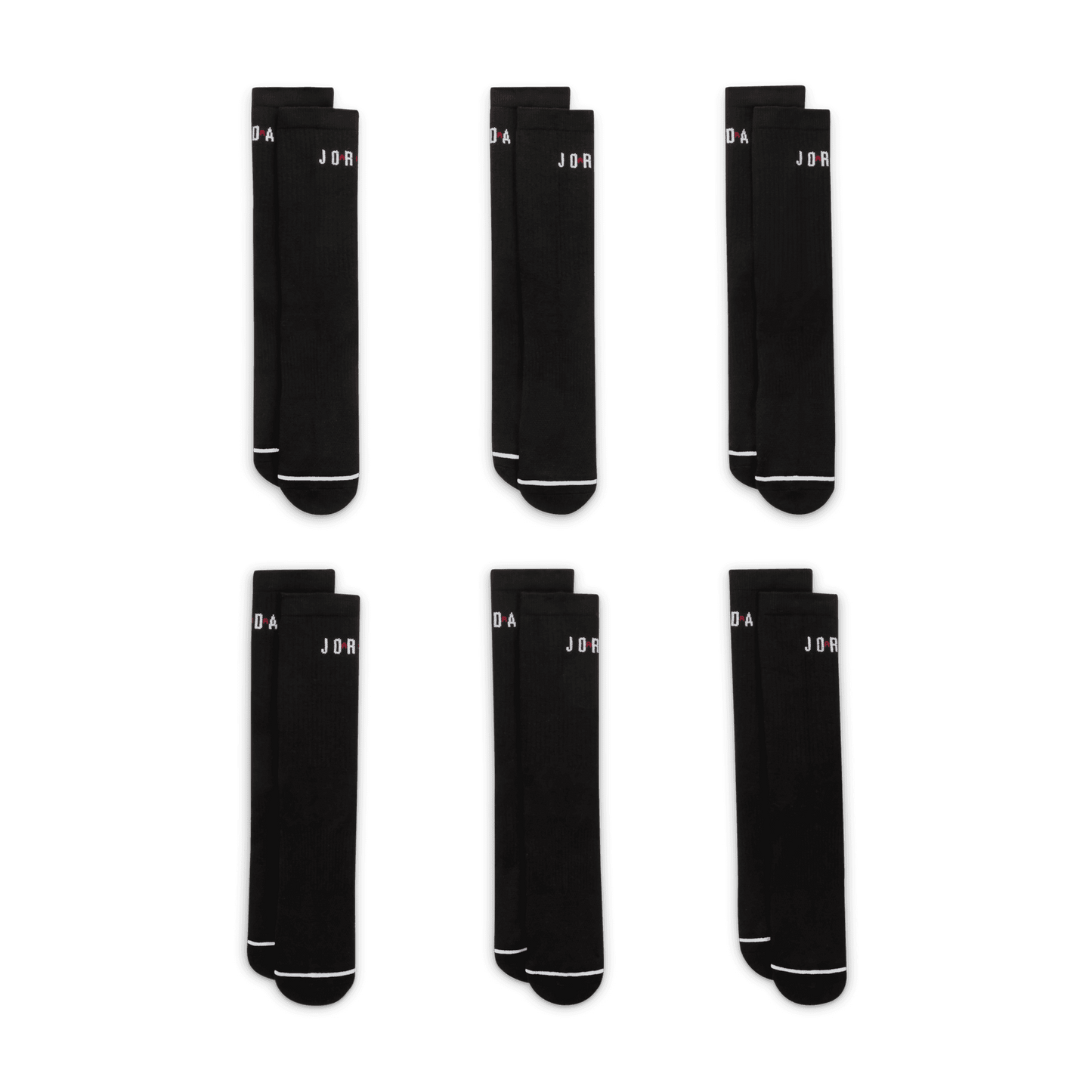 Jordan Everyday Crew Socks 6 Pairs (Unisex)