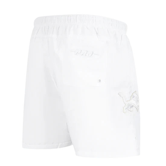 Men's Pro Standard NFL Detroit Lions White Out Woven Shorts