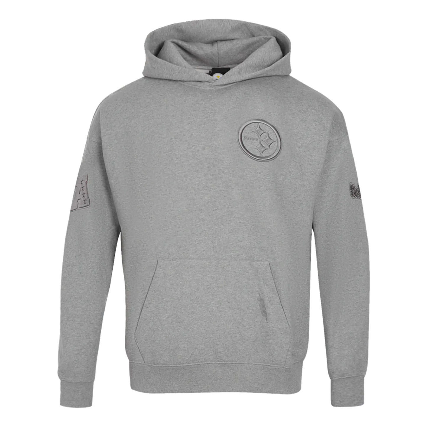 Men's Pro Standard Pittsburg Steelers Neutral Drop Shoulder PO Hoodie "Dark Heather Grey"