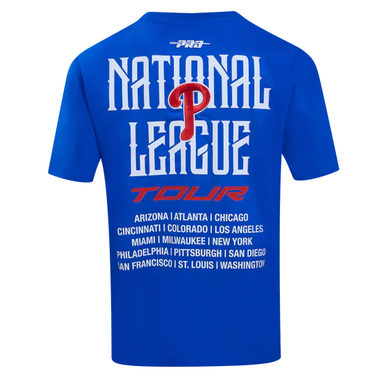 Men's Pro Standard MLB Philadelphia Phillies City Tour 2.0 Drop Shoulder Tee