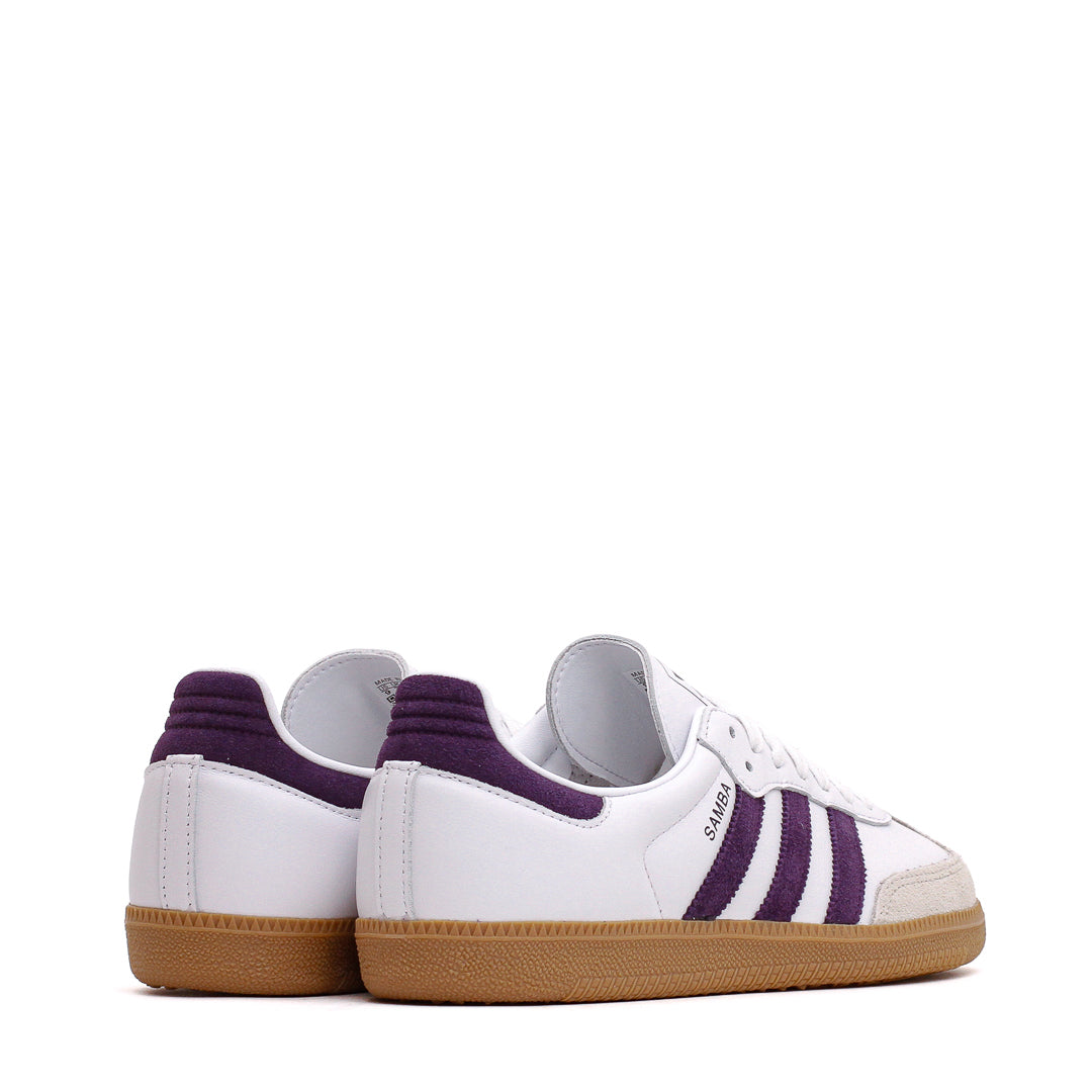 Adidas Women Samba OG White Alumina Aurora Plum JS1392