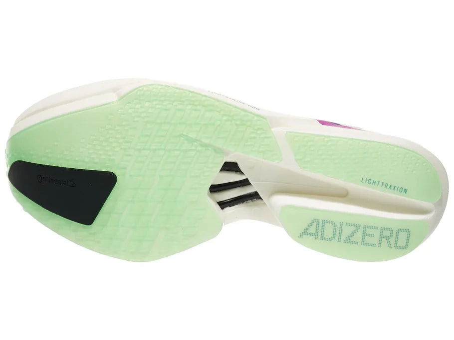 Adidas | Adizero Adios Pro 4 | Men's | Core White/Collegiate Purple/Lime Burst