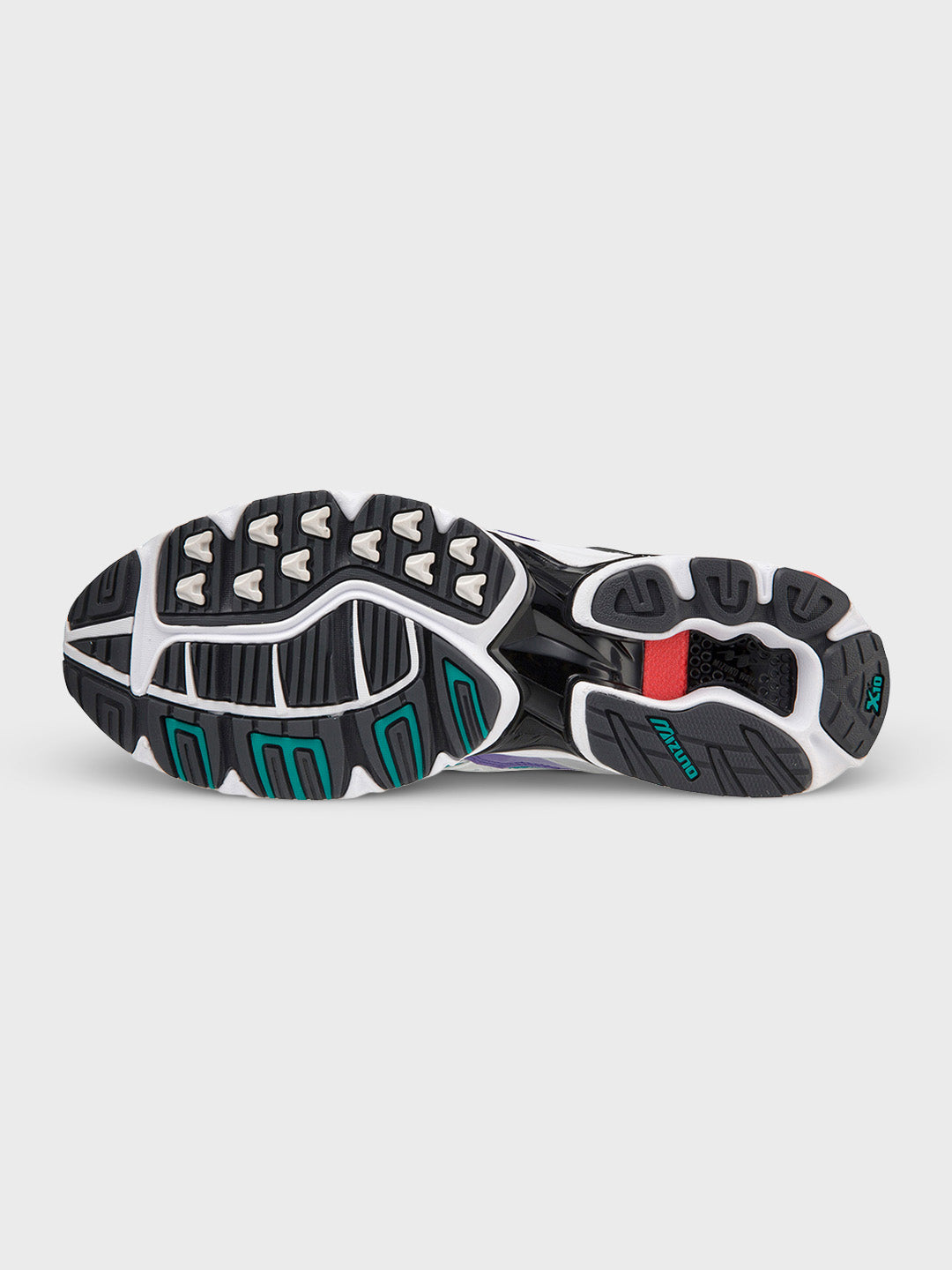 Mizuno Wave Rider 10 Sneakers | Silver/Teal Blue