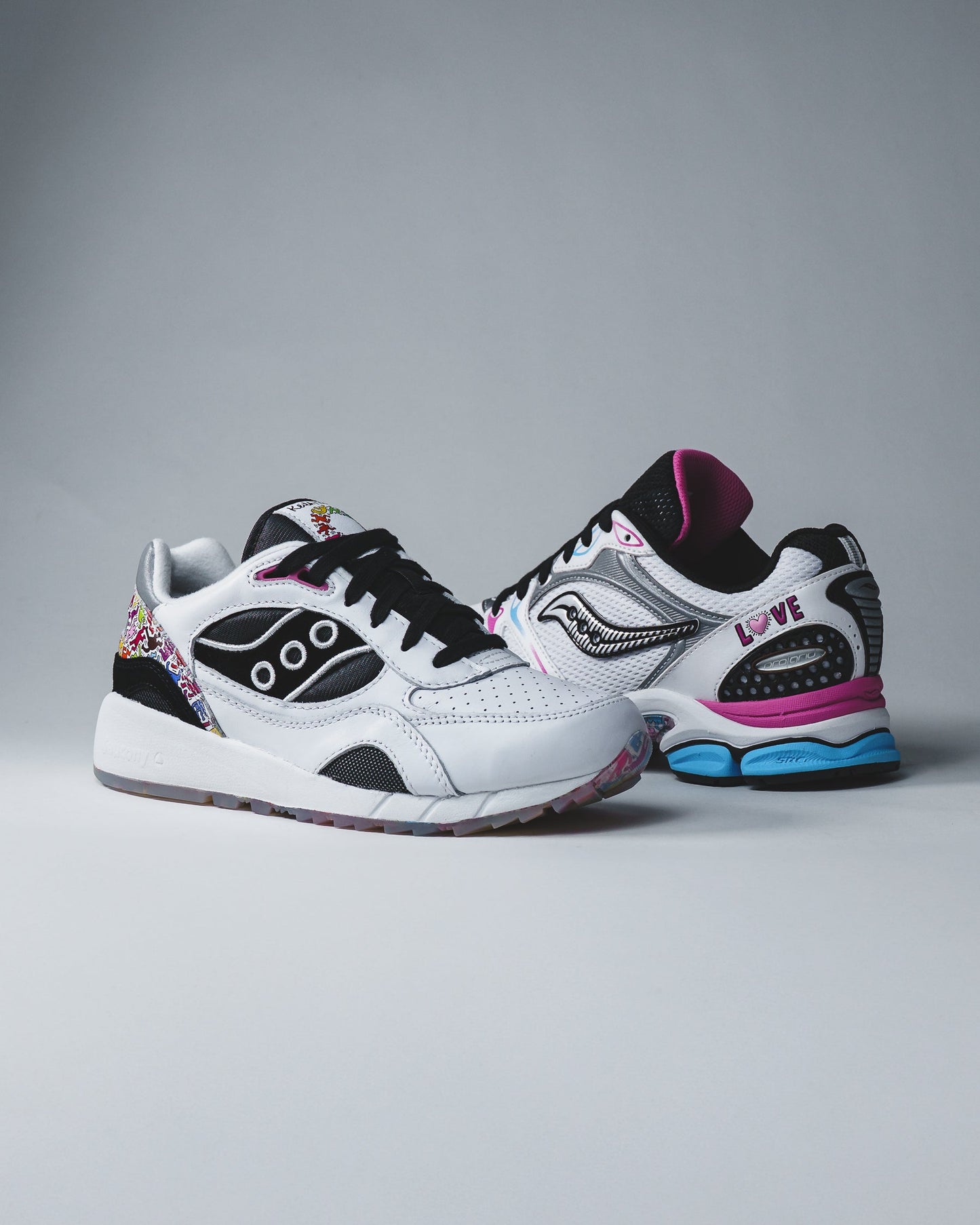 Saucony x Keith Haring Men Shadow 6000 White Black S70973-1