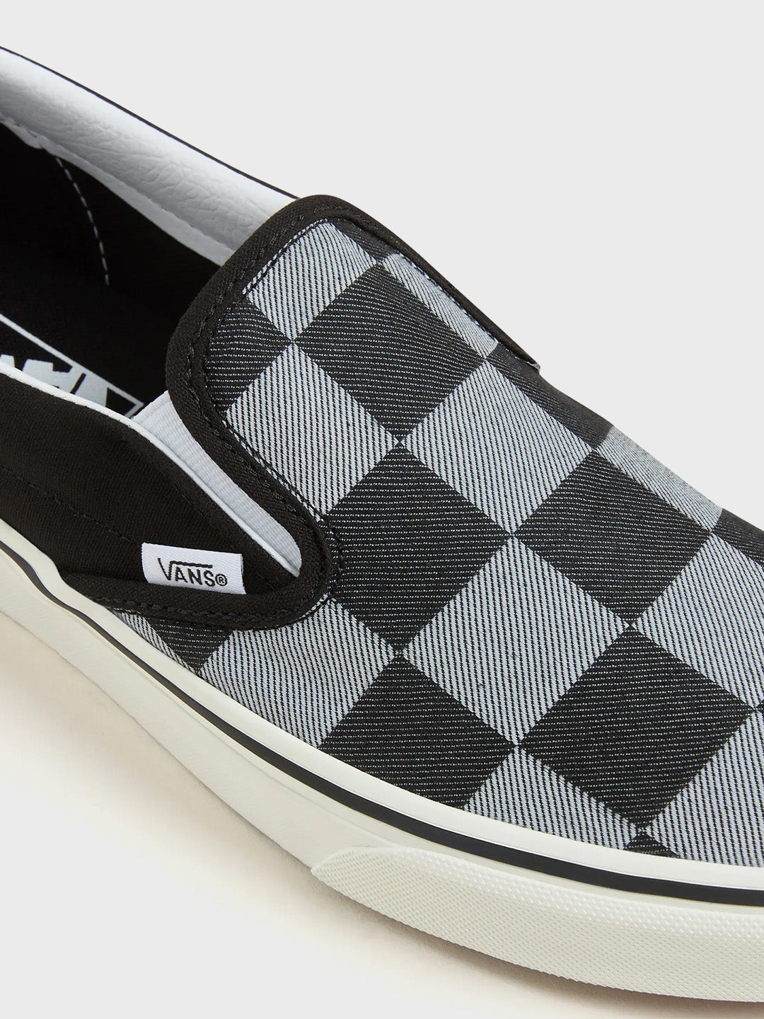 Vans Classic Slip-On Sneakers | Mono Checkerboard Black