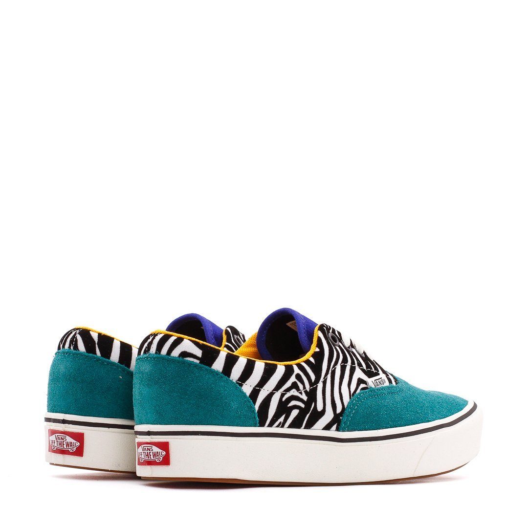 Vans UA ComfyCush Era Zebra Tidepool Surf The Web Women VN0A3WM9VWT