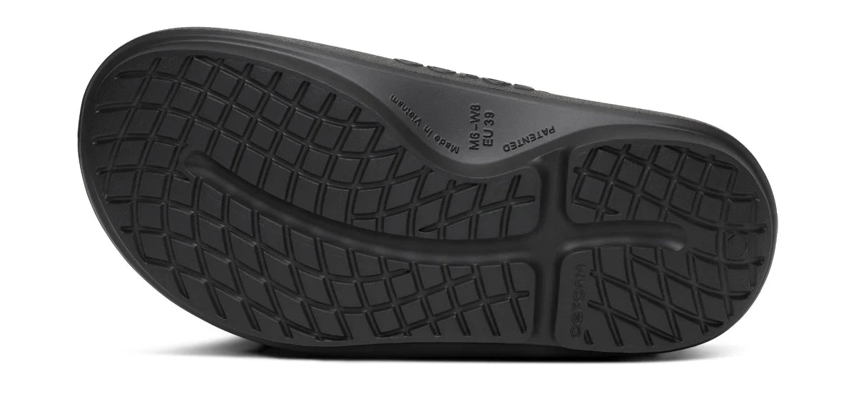 Oofos | OOahh PLUS Slide | Unisex | Black