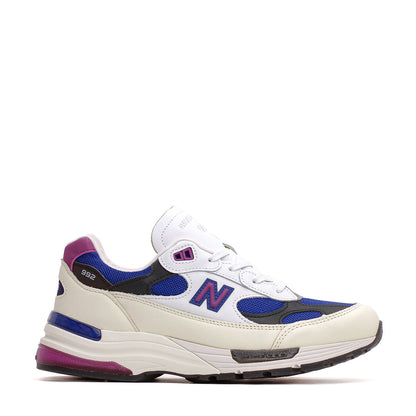 New Balance Men Made in USA 992 White Royal Purple Fuschsia U99278L