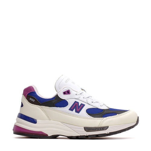 New Balance Men Made in USA 992 White Royal Purple Fuschsia U99278L