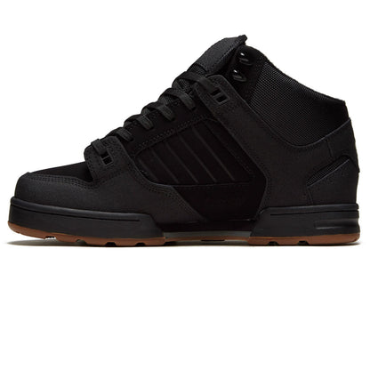 DVS Militia Boots - Black/Black/Gum/Nubuck