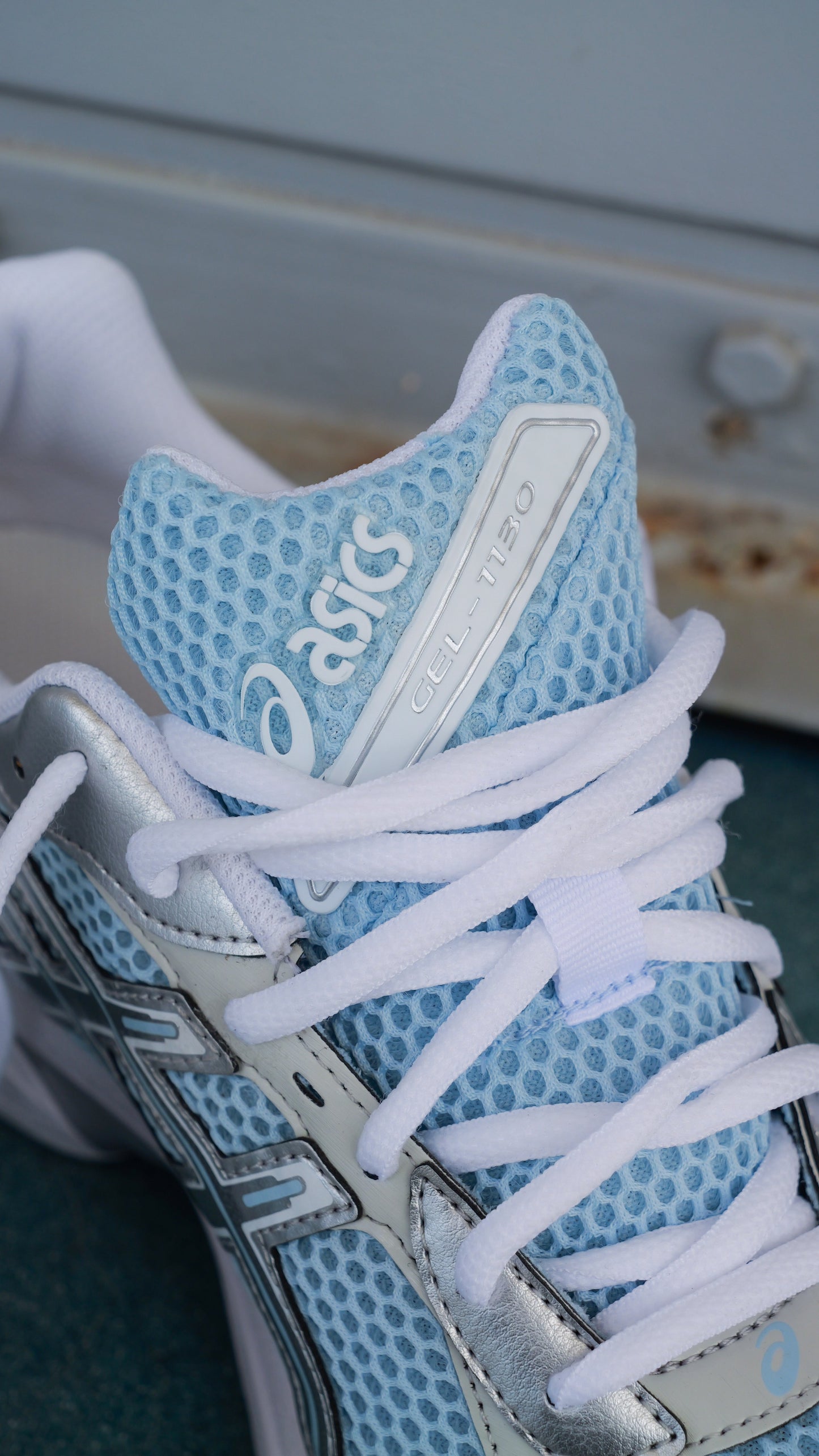 Mens Asics Gel-1130 (Faded Denim/Pure Silver)