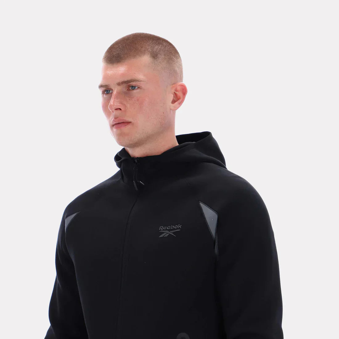 Men's Reebok Contrast Panel Zip Hoodie