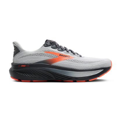 Brooks | Ghost 17 | Men's | Oyster Mushroom/Orange/Ebony