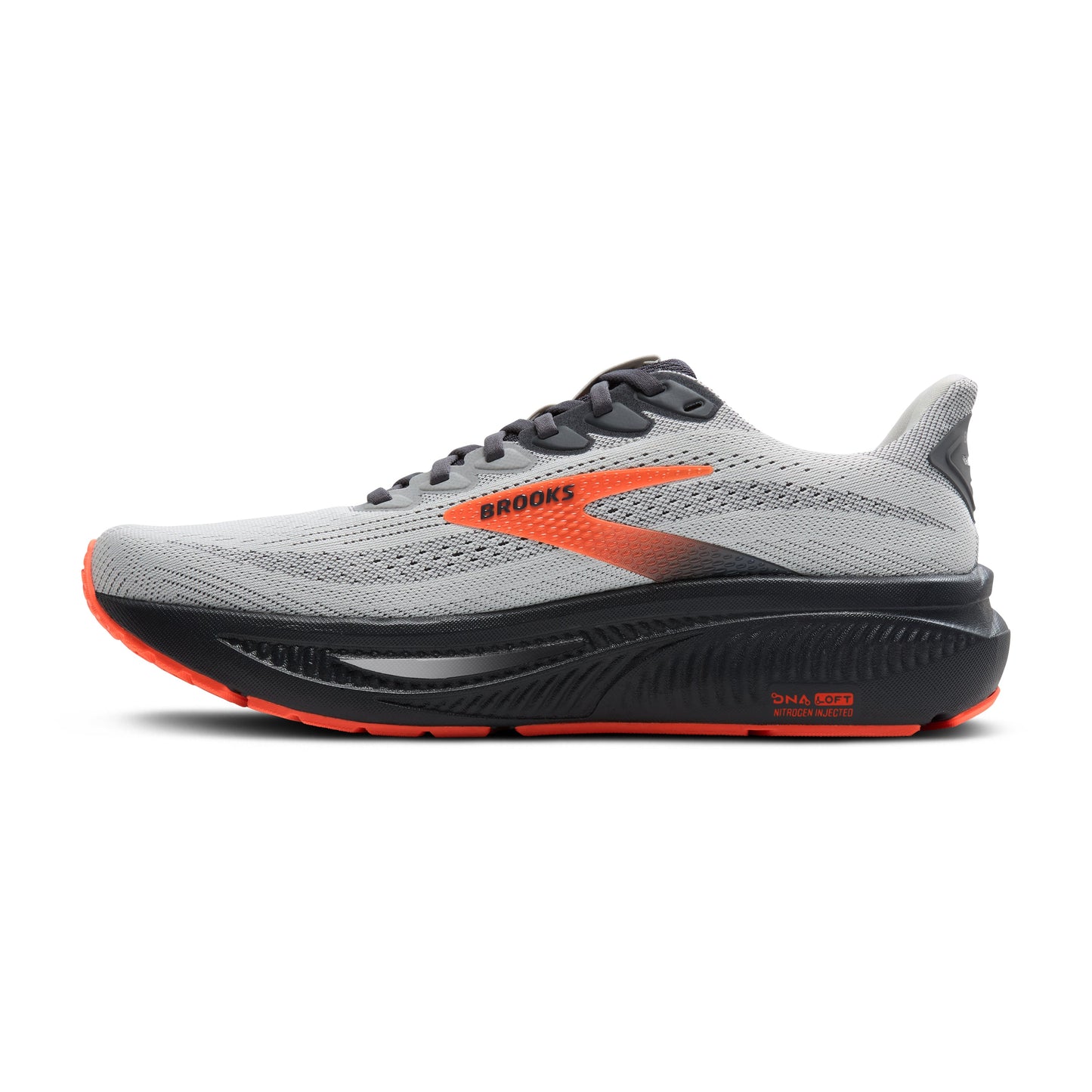 Brooks | Ghost 17 | Men's | Oyster Mushroom/Orange/Ebony