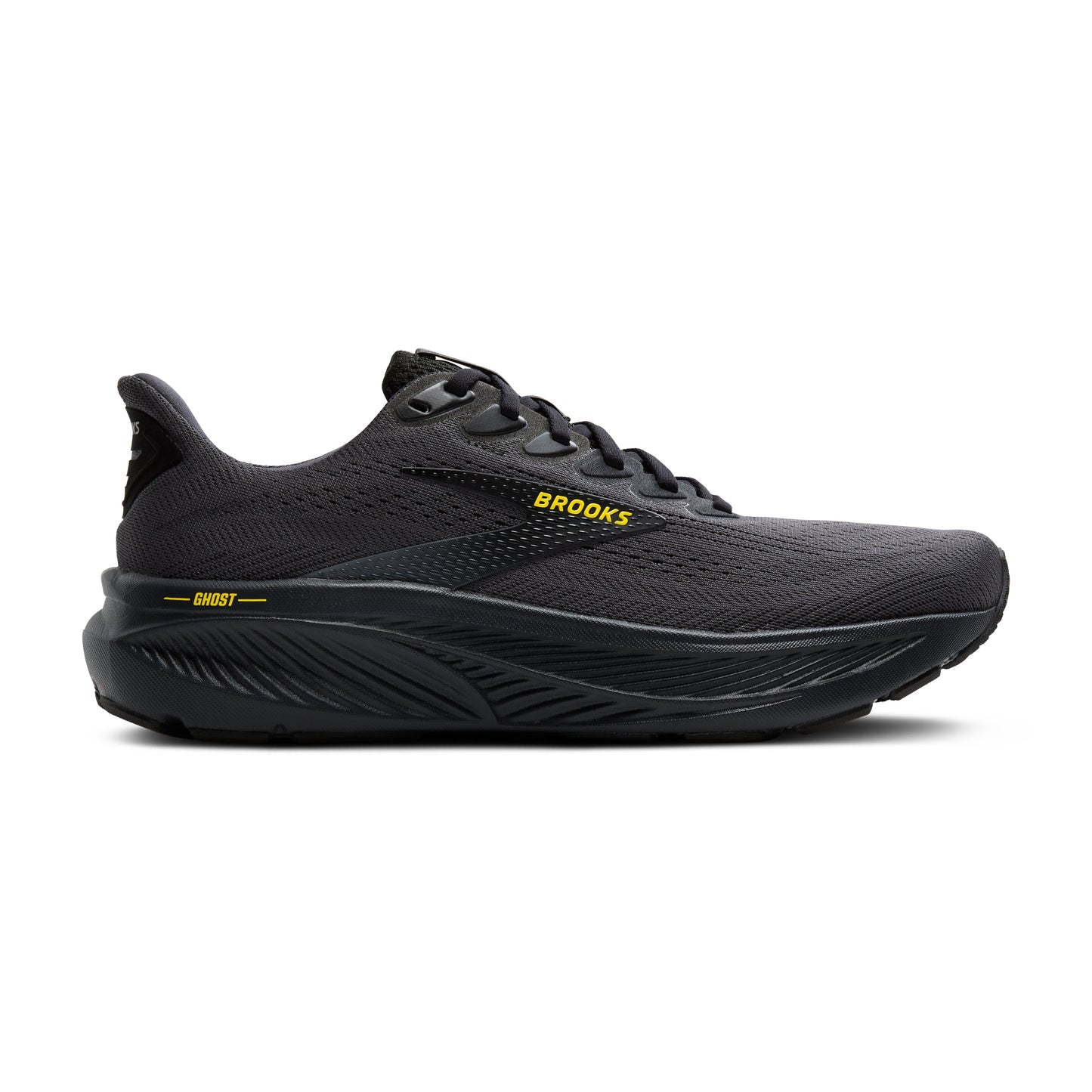 Brooks | Ghost 17 | Men's | Ebony/Black/Yellow