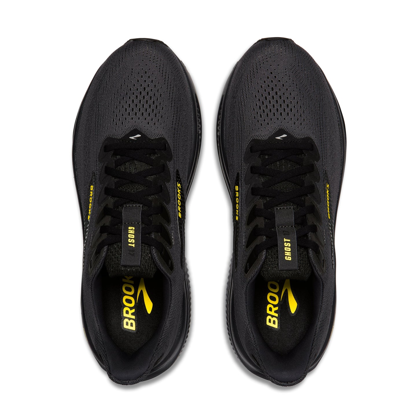 Brooks | Ghost 17 | Men's | Ebony/Black/Yellow
