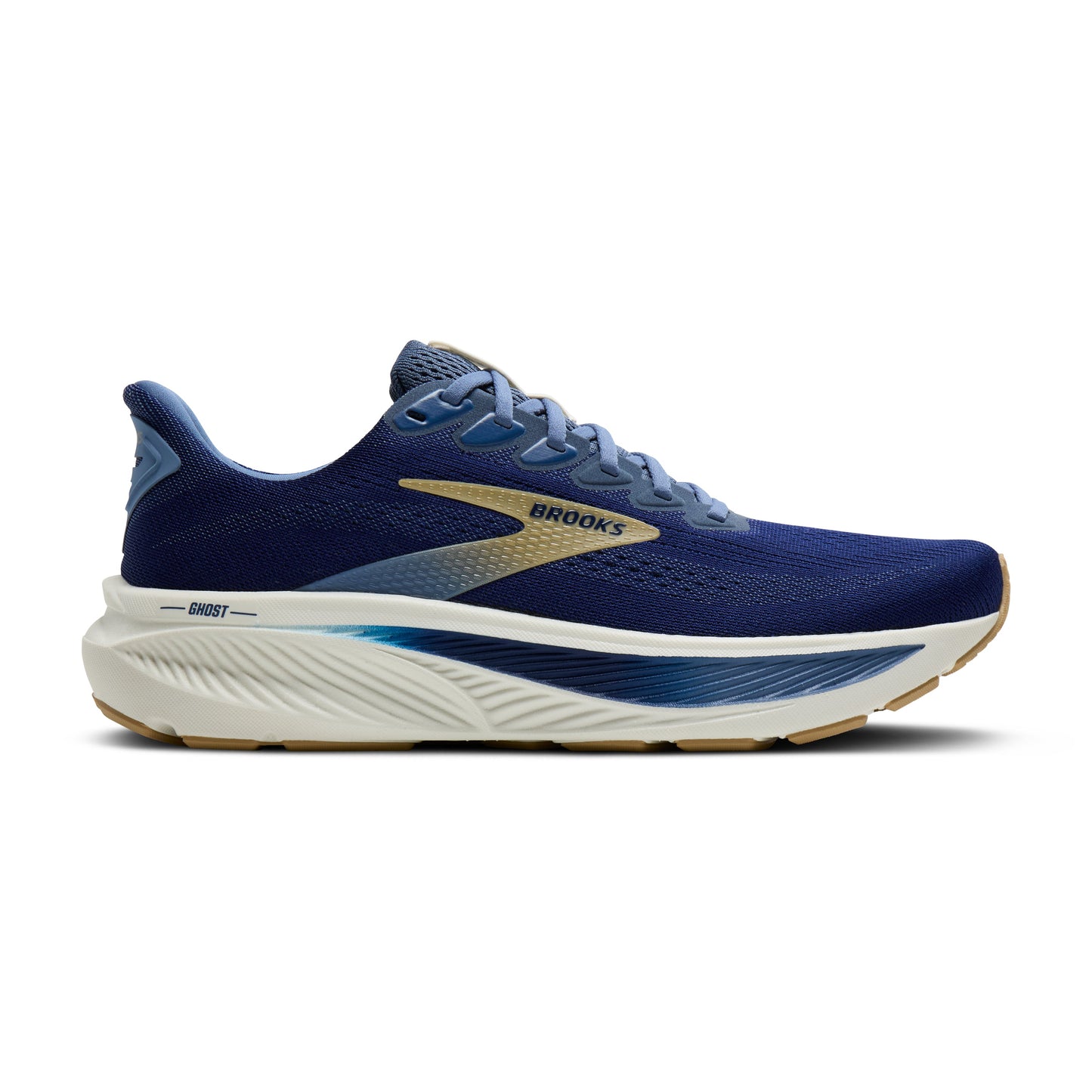 Brooks | Ghost 17 | Men's | Beacon Blue/Moonlight/Starfish