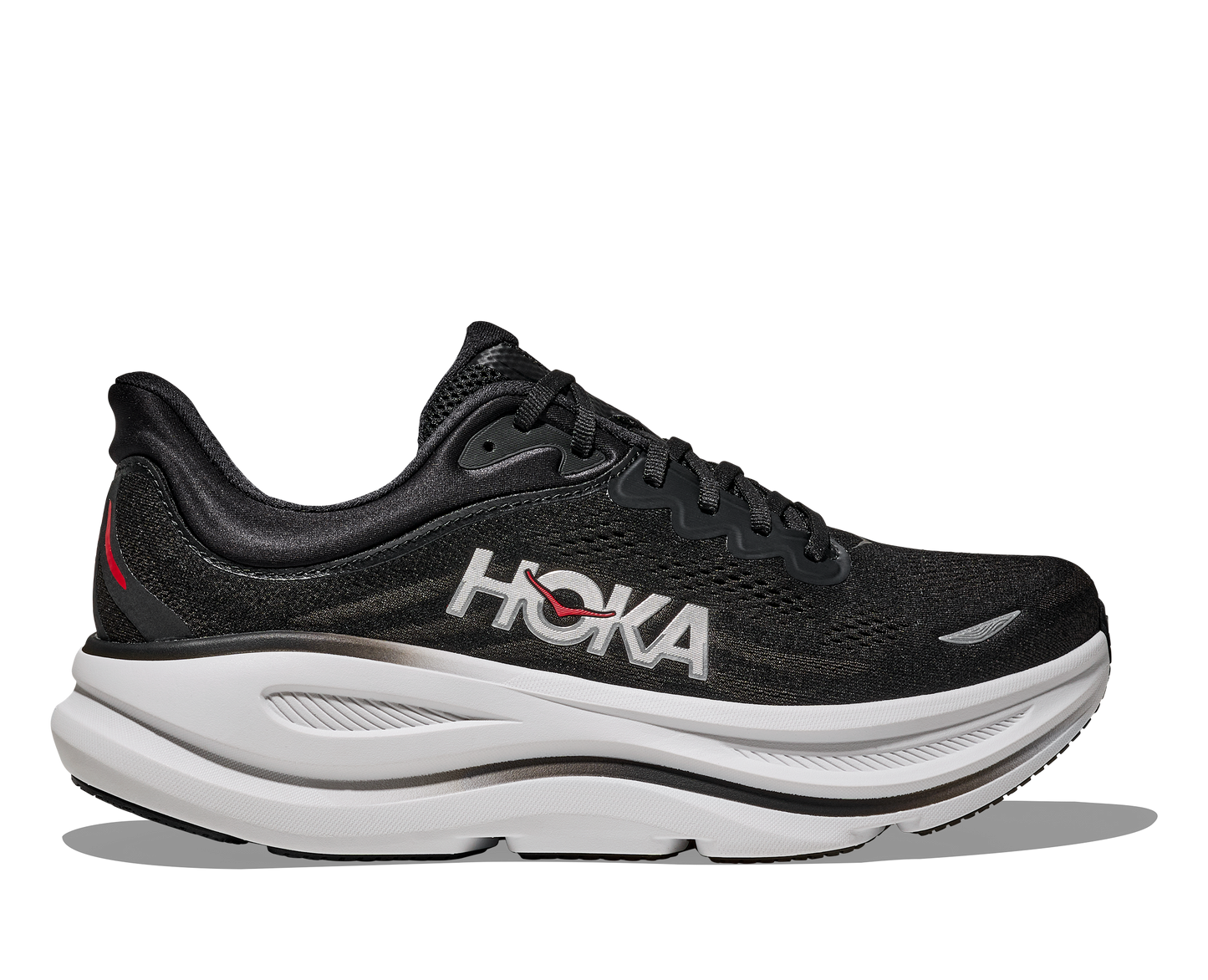 Hoka | Bondi 9 | Men's | Black/Vermillion