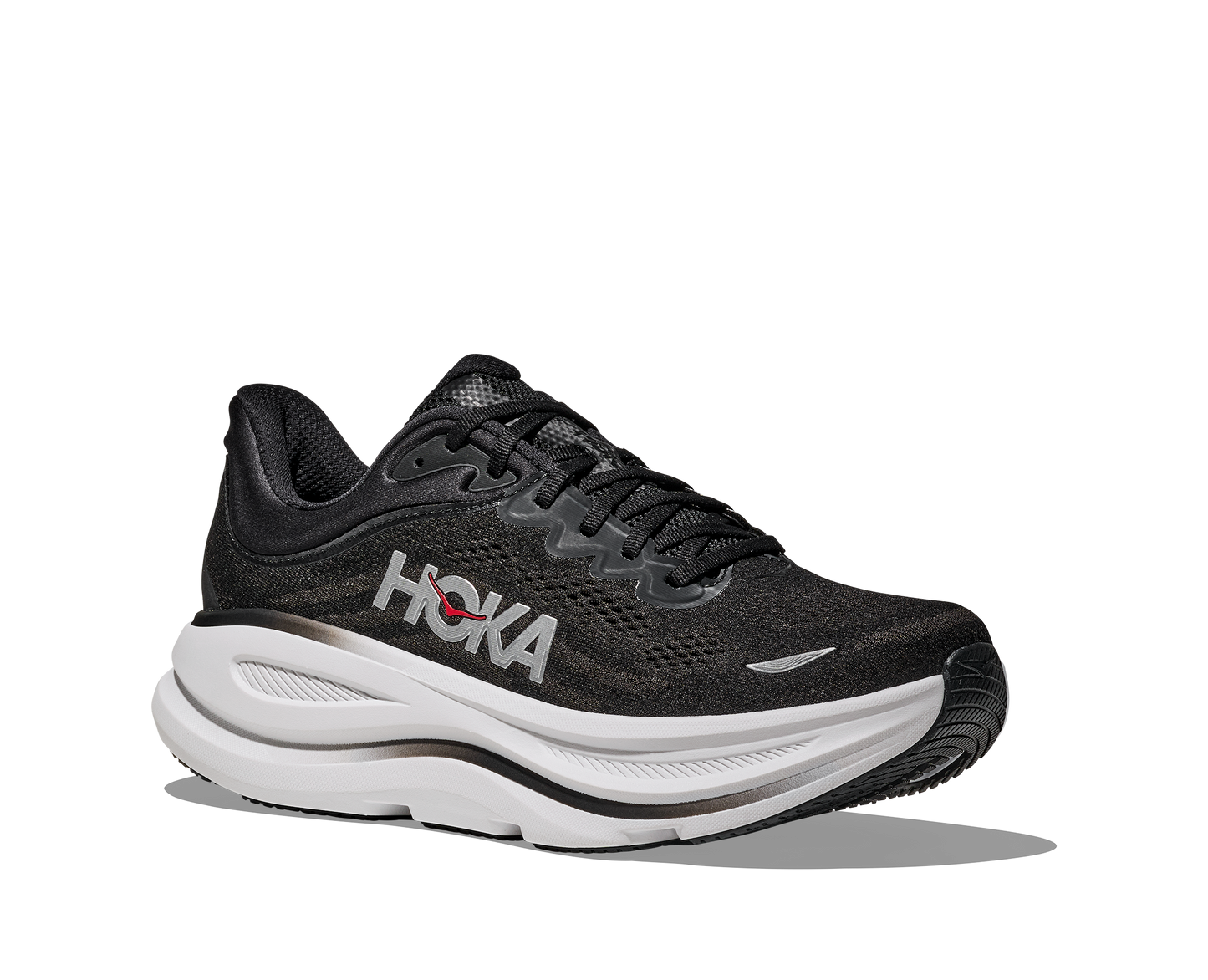 Hoka | Bondi 9 | Men's | Black/Vermillion