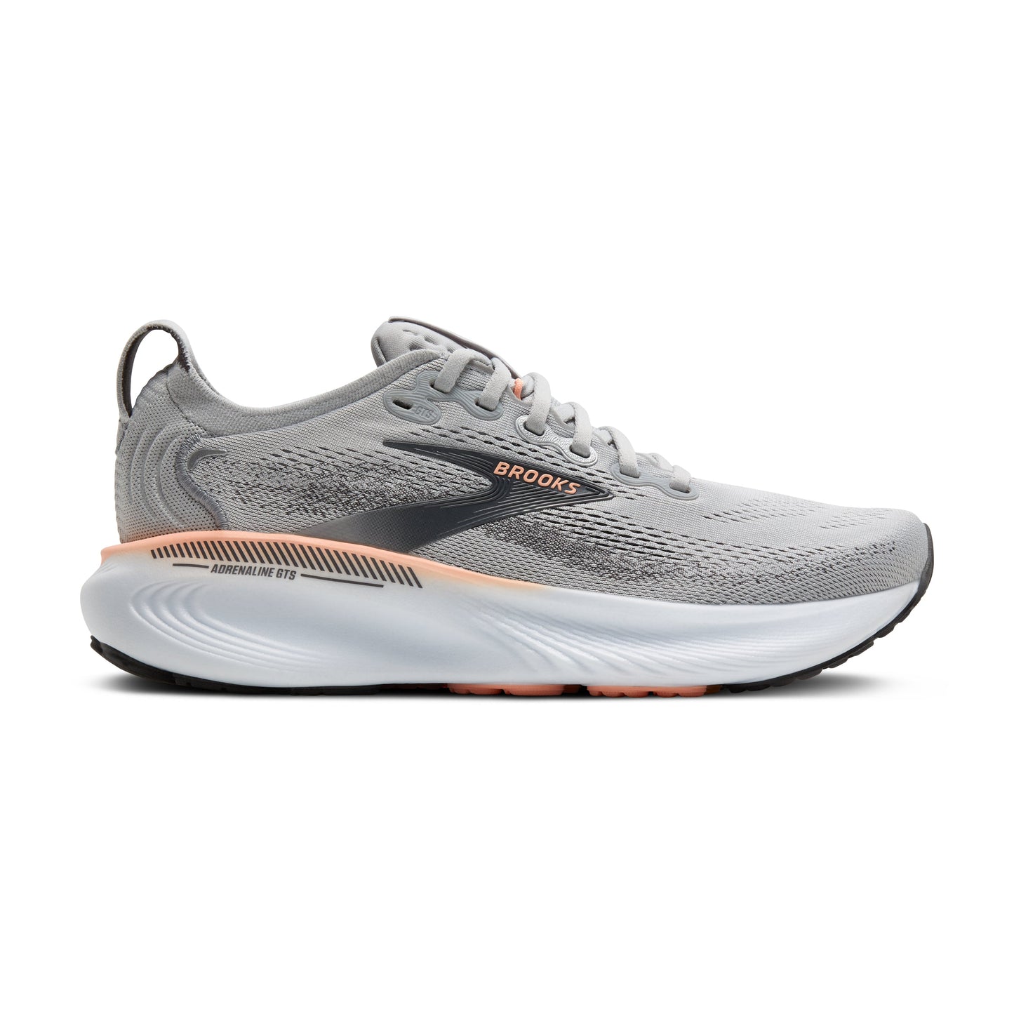 Brooks | Adrenaline GTS 25 | Women's | Grey/Blackened Pearl/Coral