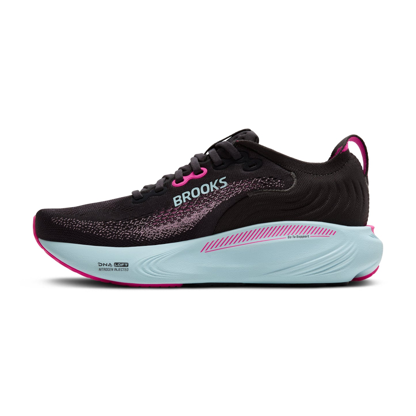 Brooks | Adrenaline GTS 25 | Women's | Black/Cyber Pink/Iced Aqua