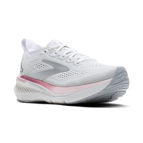 Brooks | Glycerin GTS 23 | Women's | White/Harbor Mist/Metallic