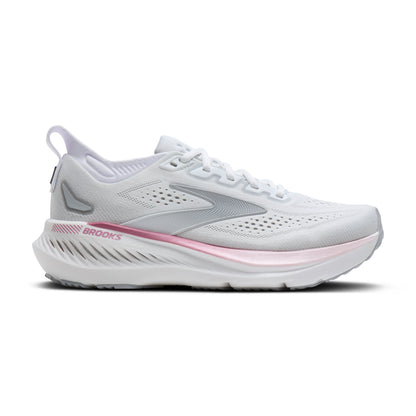 Brooks | Glycerin GTS 23 | Women's | White/Harbor Mist/Metallic
