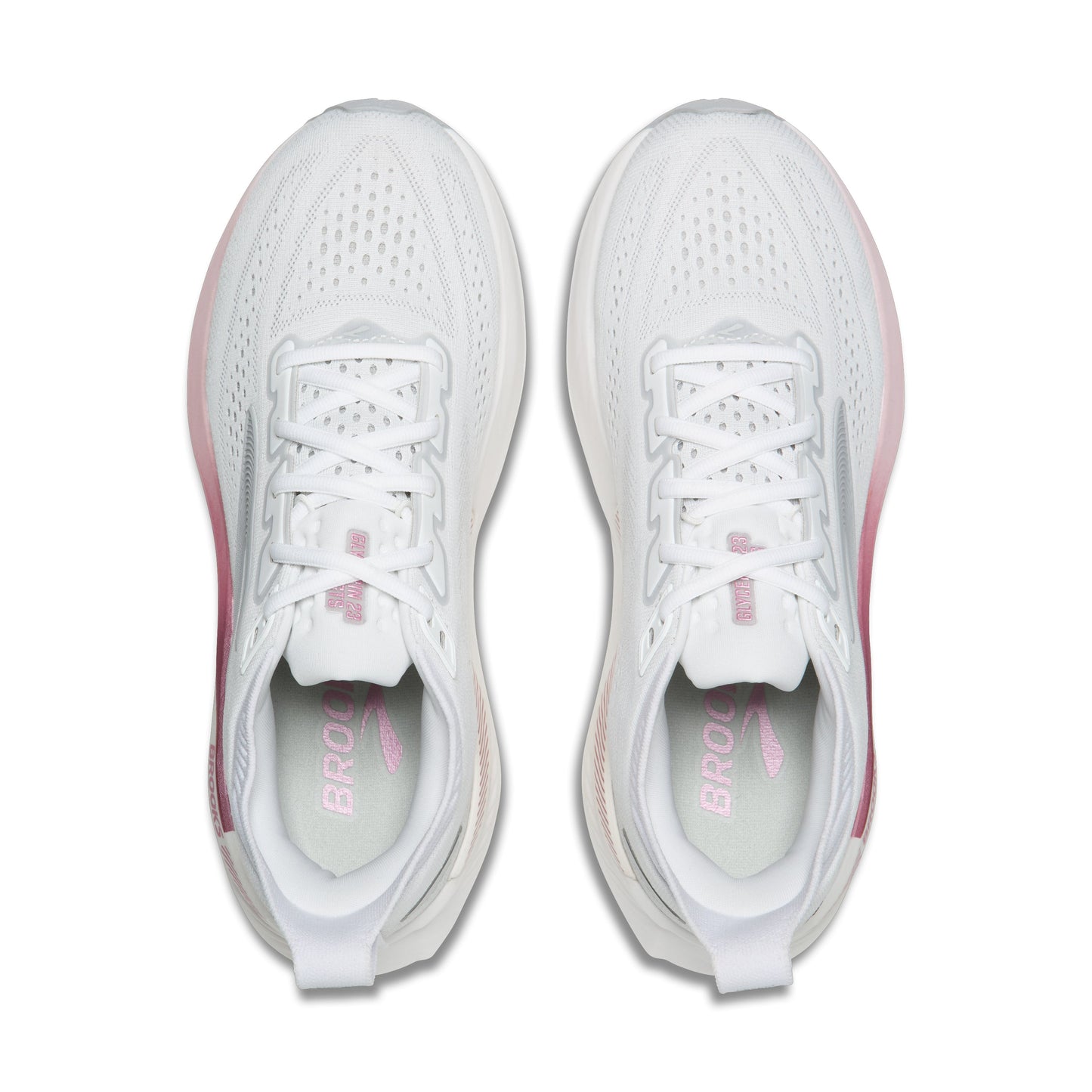 Brooks | Glycerin GTS 23 | Women's | White/Harbor Mist/Metallic