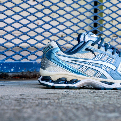 Mens Asics Gel-Kayano 14 (Cream/Raw Indigo)