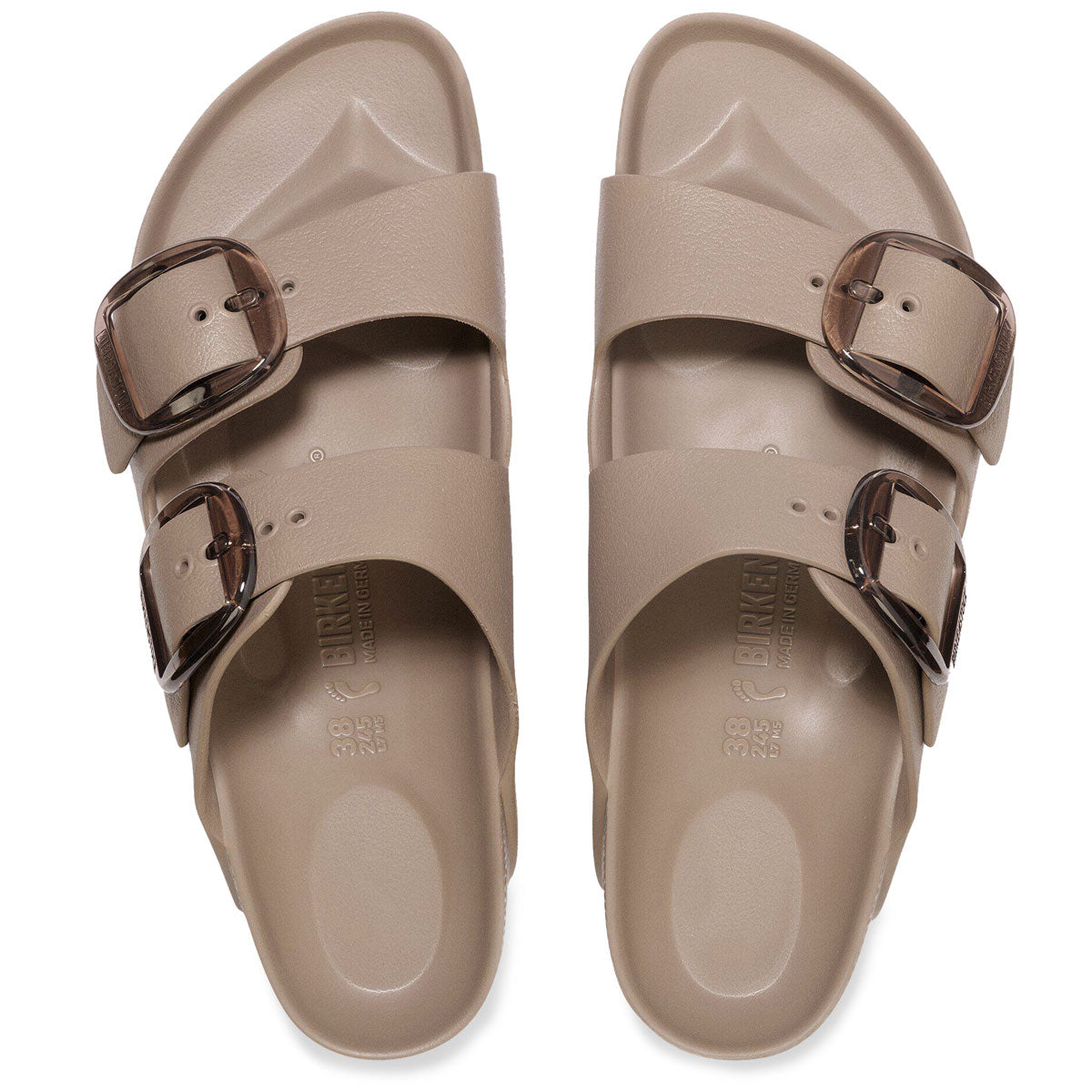 Birkenstock Womens Arizona Big Buckle EVA Sandals - Gray Taupe