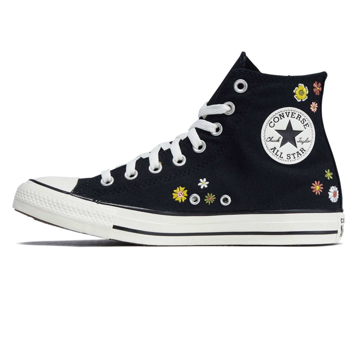 Converse Chuck Taylor All Star Hi Embroidered Florals Shoes - Black/Bright Outlook/All Heat