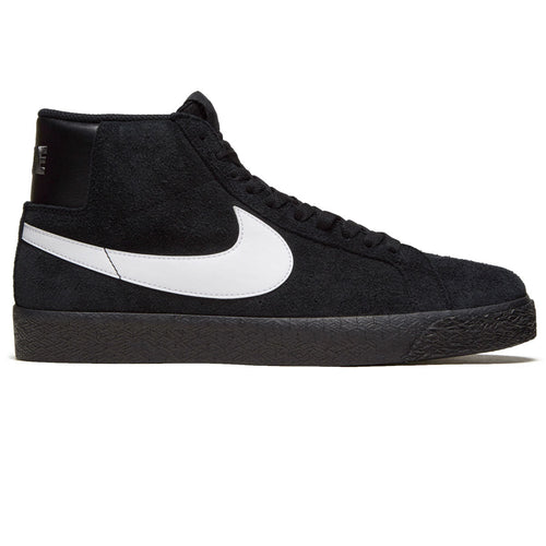 Nike SB Zoom Blazer Mid Shoes - Black/White/Black/Black
