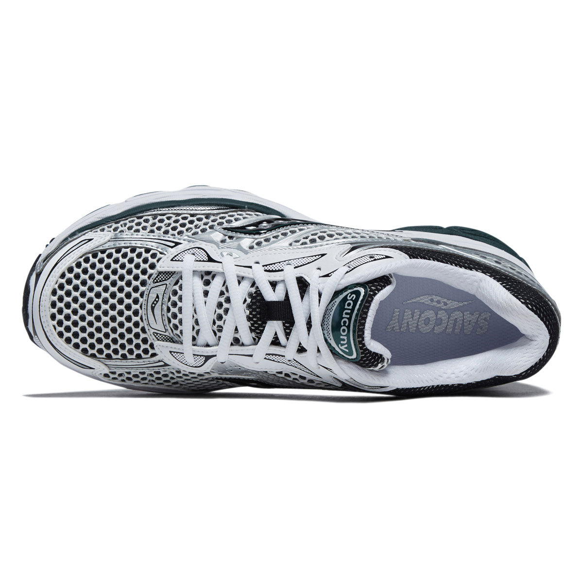 Saucony Progrid Omni 9 Shoes - White/Pine Green