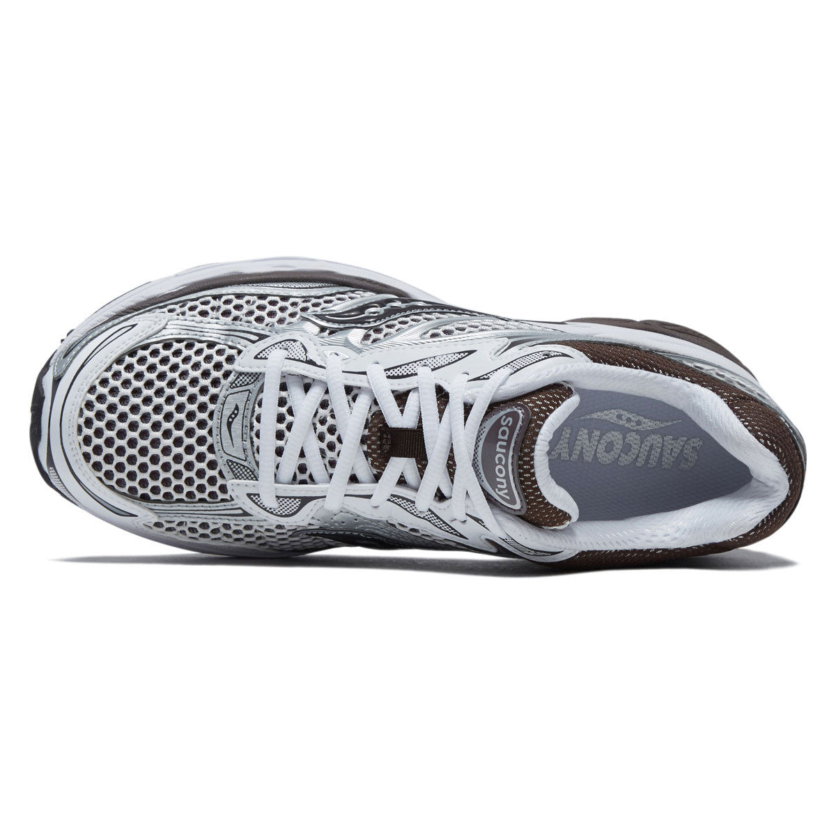 Saucony Progrid Omni 9 Shoes - White/Brown