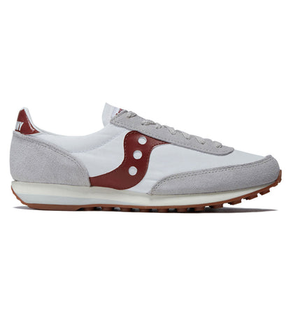 Saucony Trainer 80 Shoes - White/Maroon
