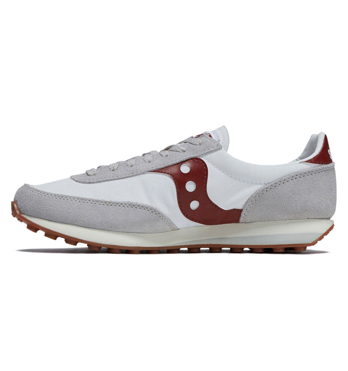 Saucony Trainer 80 Shoes - White/Maroon