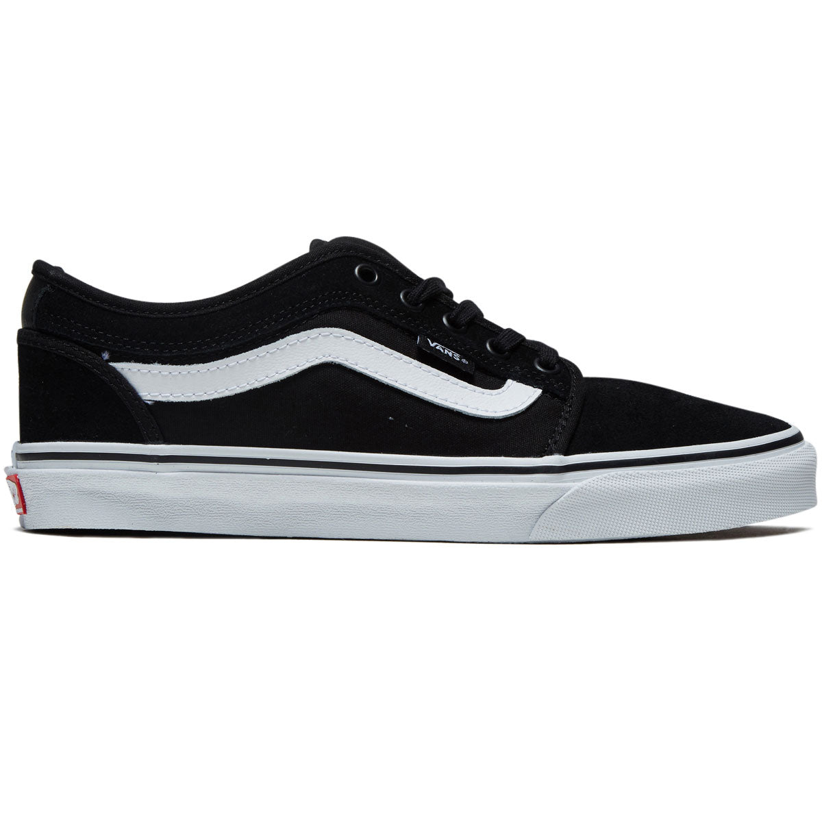 Vans Skate Chukka Low Sidestripe Shoes - Black/White