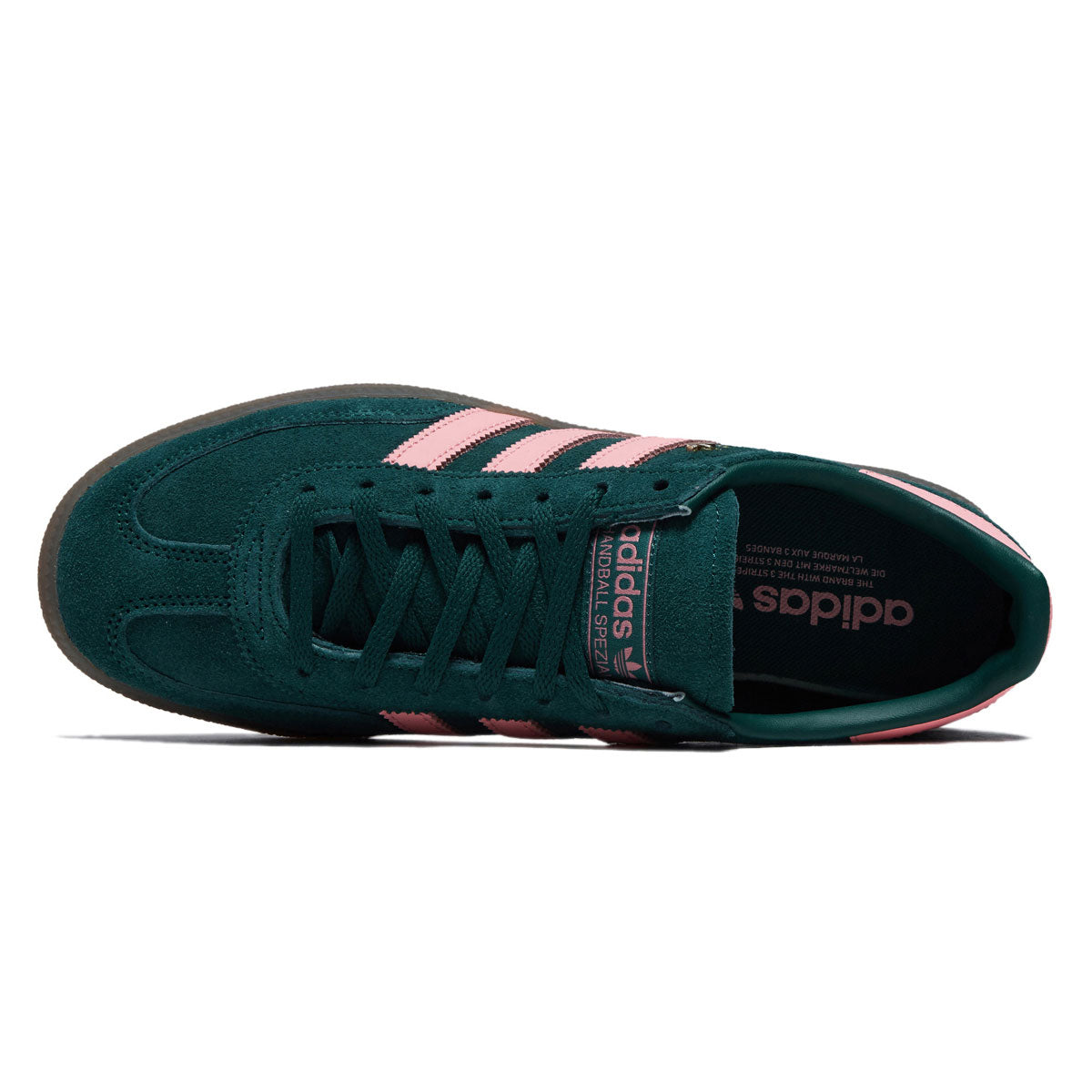 Adidas Womens Handball Spezial Shoes - Collegiate Green/Pink Spark/Gold Metallic
