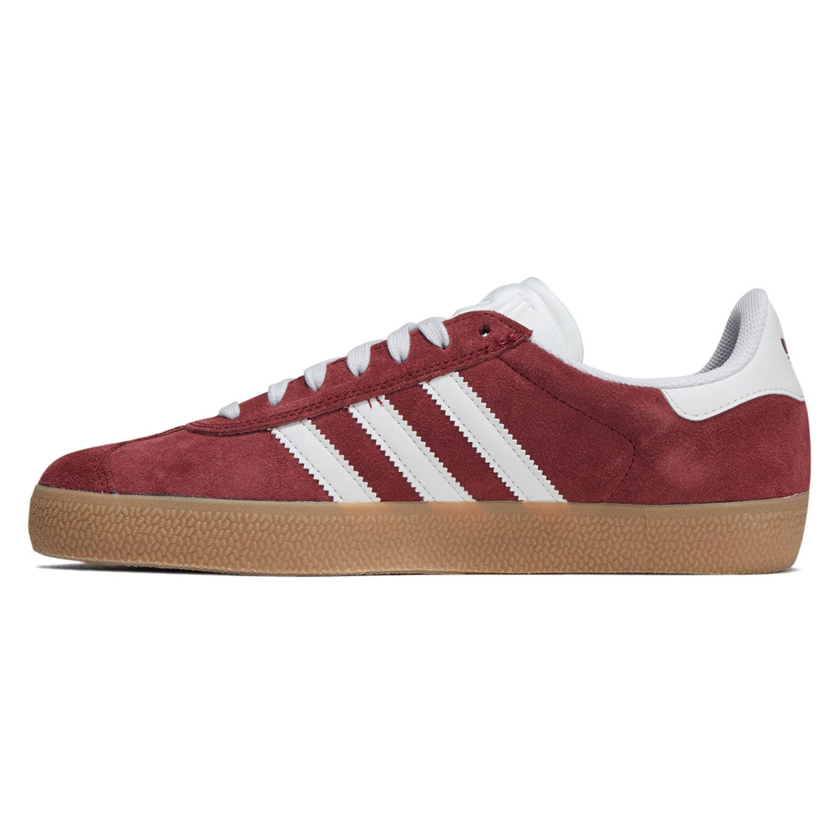 Adidas Gazelle ADV Shoes - Shadow Red/Crystal White/Gold Metallic