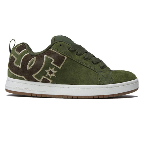 DC Court Graffik SE Shoes - Olive/Dark Green