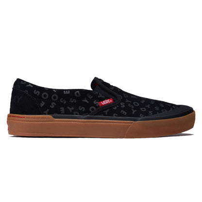 Vans BMX Slip-On Shoes - Black/Red/Gum