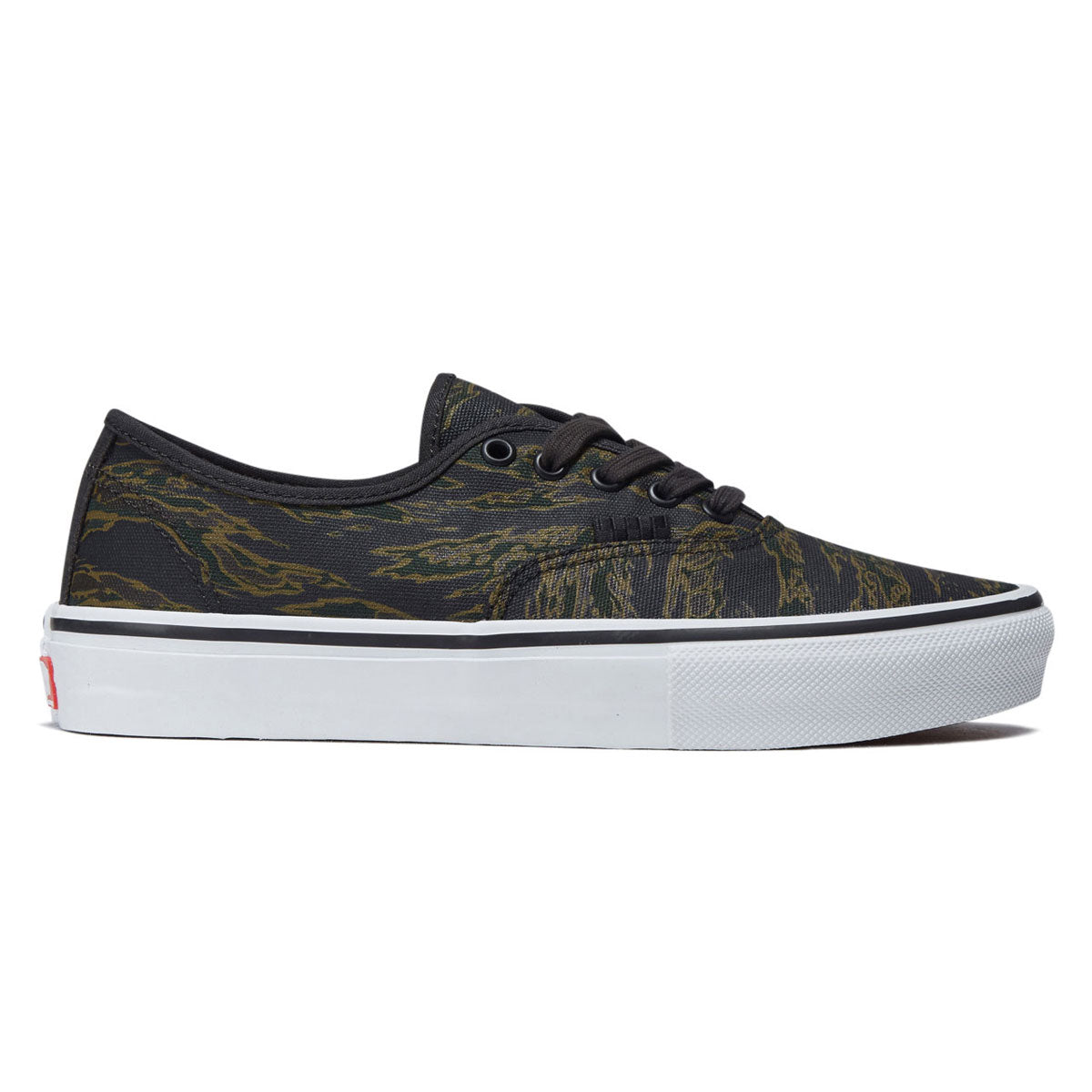 Vans Skate Authentic Shoes - Tiger Camo Green/Black