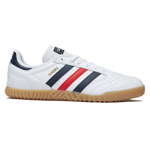 Adidas Busenitz Indoor Super Shoes - Ftwr White/Collegiate Navy/Better Scarlet