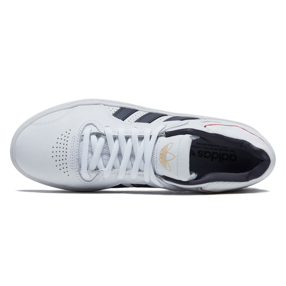 Adidas Tyshawn Shoes - Ftwr White/Aurora Onix/Collegiate Red