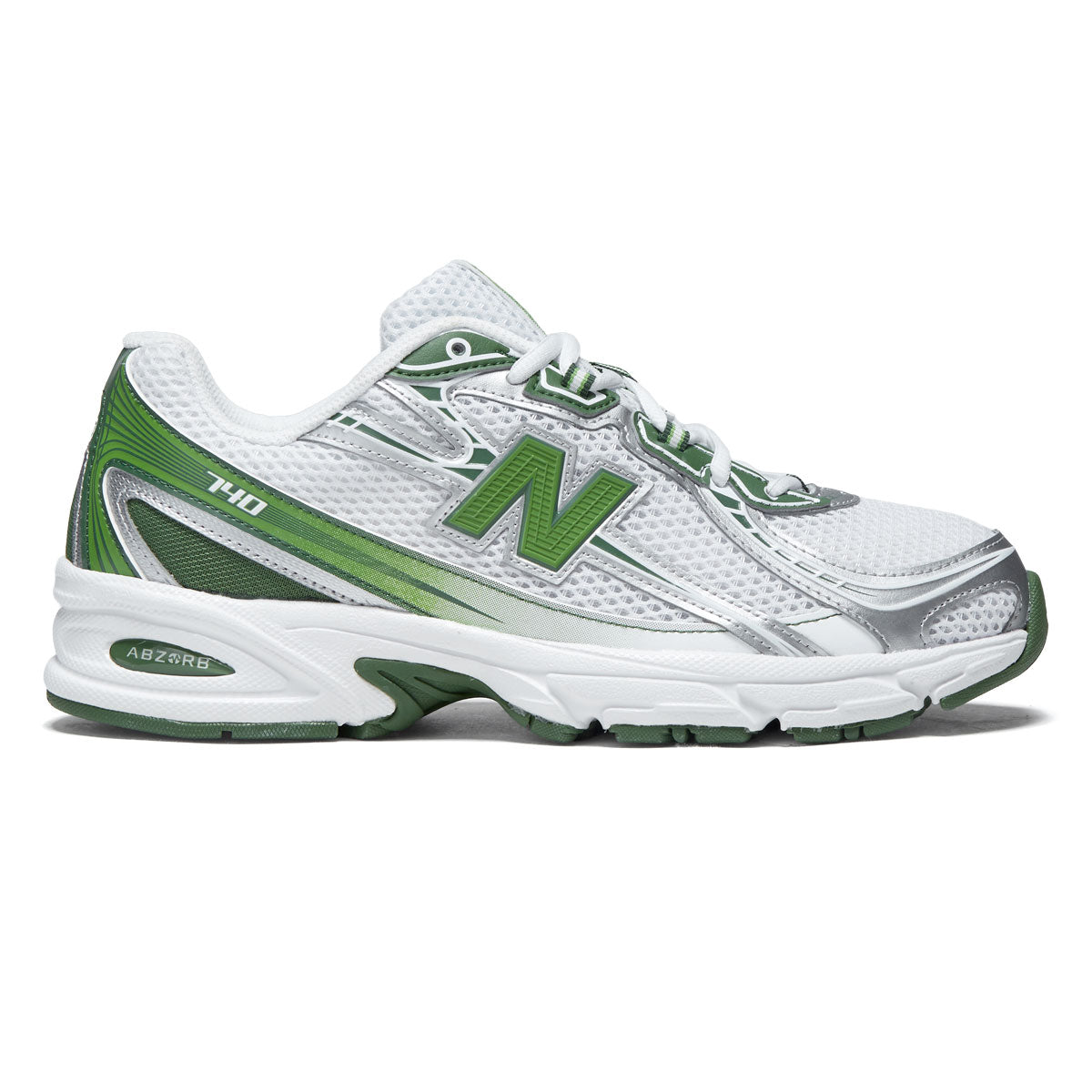 New Balance 740 Shoes - White/Alpine Green
