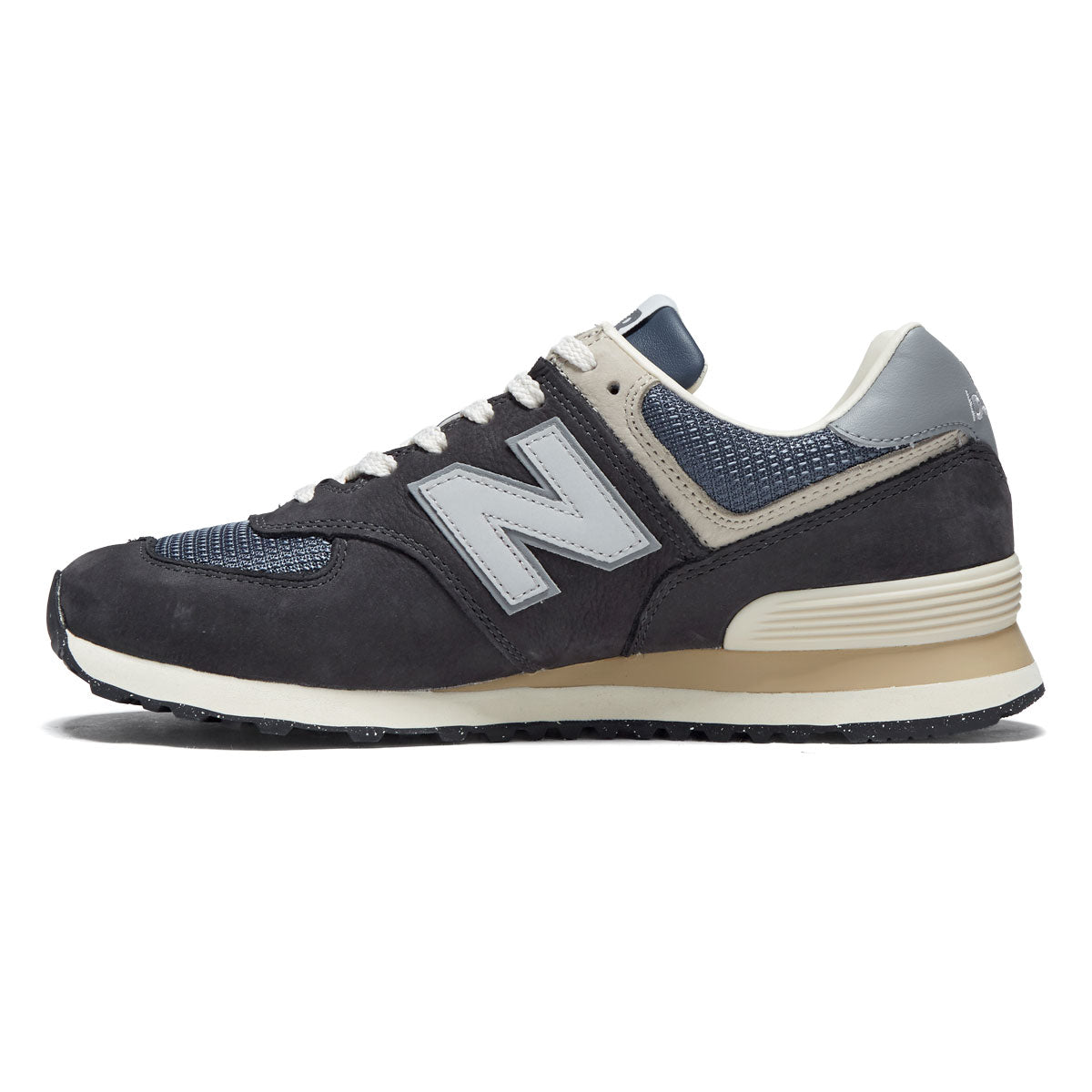 New Balance 574 Shoes - Black Cement/Slate Grey