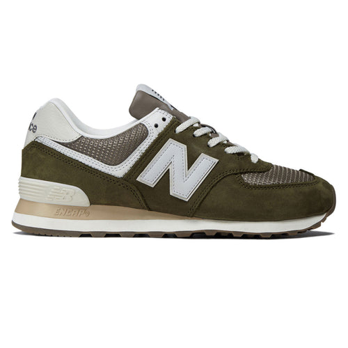 New Balance 574 Shoes - Calcium/Dark Silver Metallic