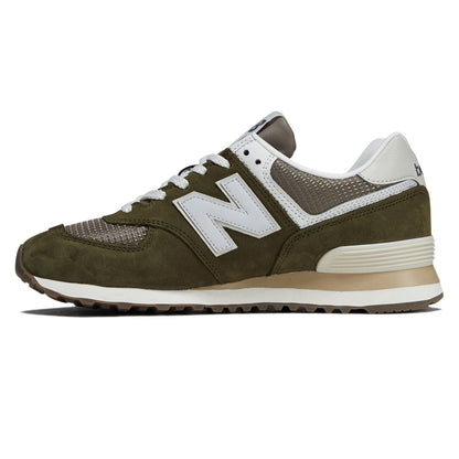 New Balance 574 Shoes - Calcium/Dark Silver Metallic