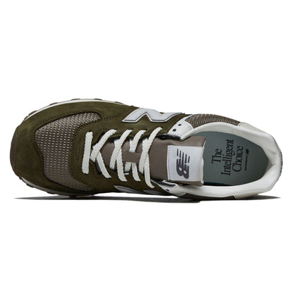 New Balance 574 Shoes - Calcium/Dark Silver Metallic