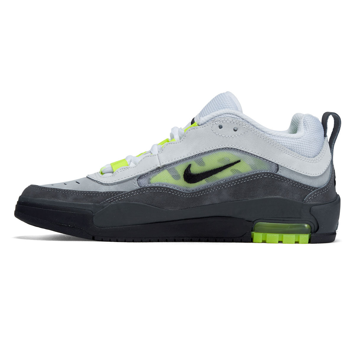 Nike SB Air Max Ishod Shoes - Black/Neon Yellow/Anthracite/Light Grey